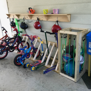 Garage Organization and Bike Rack