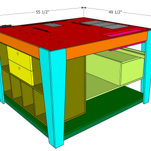 outfeed asembly table plan