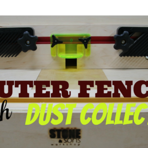 Router fence with dust collection